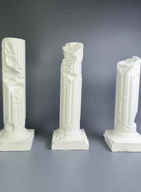 北欧罗马柱石膏摆件拍照道具背景装饰品ins家居装饰品摄影