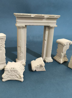 水泥艺术哥特式拱门桌面装饰摆件北欧风格鱼缸造景小众家居饰品