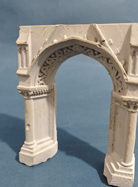 水泥艺术中世纪遗迹桌面装饰摆件北欧风格鱼缸造景小众家居饰品