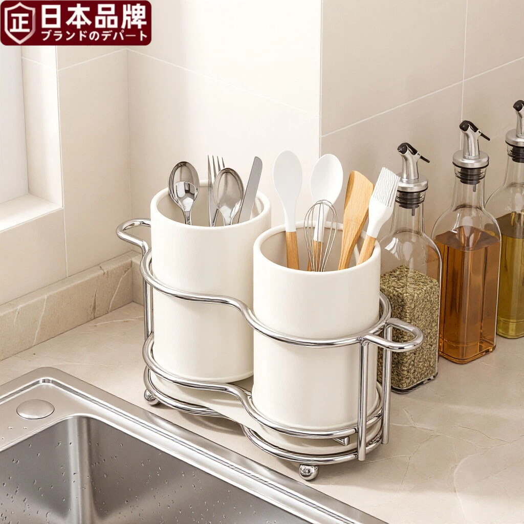厨房筷子筒家用台面多功能可沥水筷筒勺子筷子刀叉餐具一体收纳层