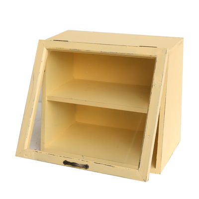 爱上花园庭院阳台家居杂货装饰收纳实木做旧桌面展示置物玻璃杯柜