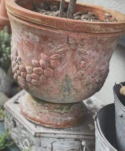 蝴蝶结酒杯陶盆奖杯爱上花园 罗马粗制红陶花盆 盆器陶缸透气乡村