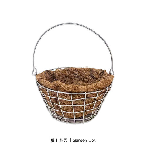 铁丝编织篮铁篮铁艺花园装饰摆件