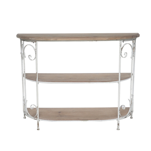 爱上花园铁艺木质做旧园艺装饰花架层架边桌玄关桌咖啡桌置物架