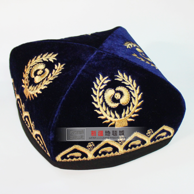 新疆维族男款舞蹈演出帽子男士演出道具民族舞蹈帽子舞台帽子