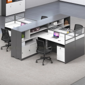 职员办公桌椅组合屏风办公桌6 8人位办工员工简约现代办公室家具