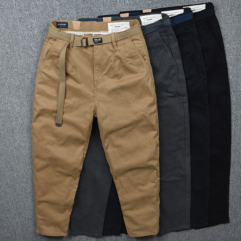 哈伦裤复古水洗宽松直筒休闲裤