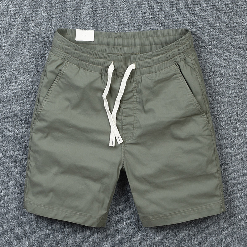 4分短裤男潮流宽松速干运动休闲裤子夏季薄款复古水洗男士四分裤