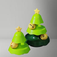 "Pet Life" Christmas Tree Cat Carousel, three-layer track, mint ball, Cat Toy, Rotating bell, Glowing Ball thumbnail 4
