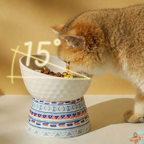 「宠生活」猫碗陶瓷宠物