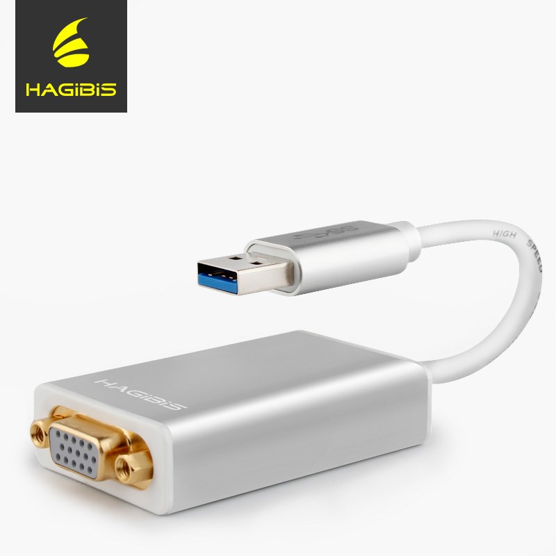 海备思usb转vga转换器usb3.0线转接头连接线投影仪苹果mac外置显