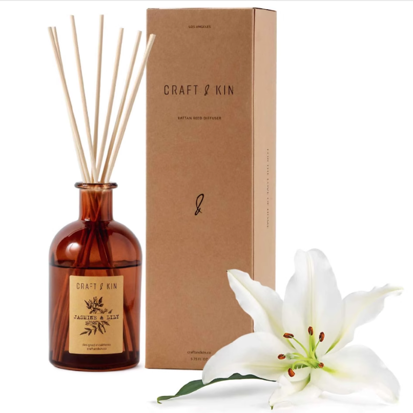Jasmine & Lily Reed Diffuser | Includes All Natural Essentia