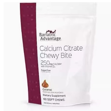 Bariatric Advantage Calcium Citrate Chewy Bites 250mg wit