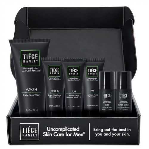 Tiege Hanley Mens Skin Care Set, Anti-Aging Skin Care Routin
