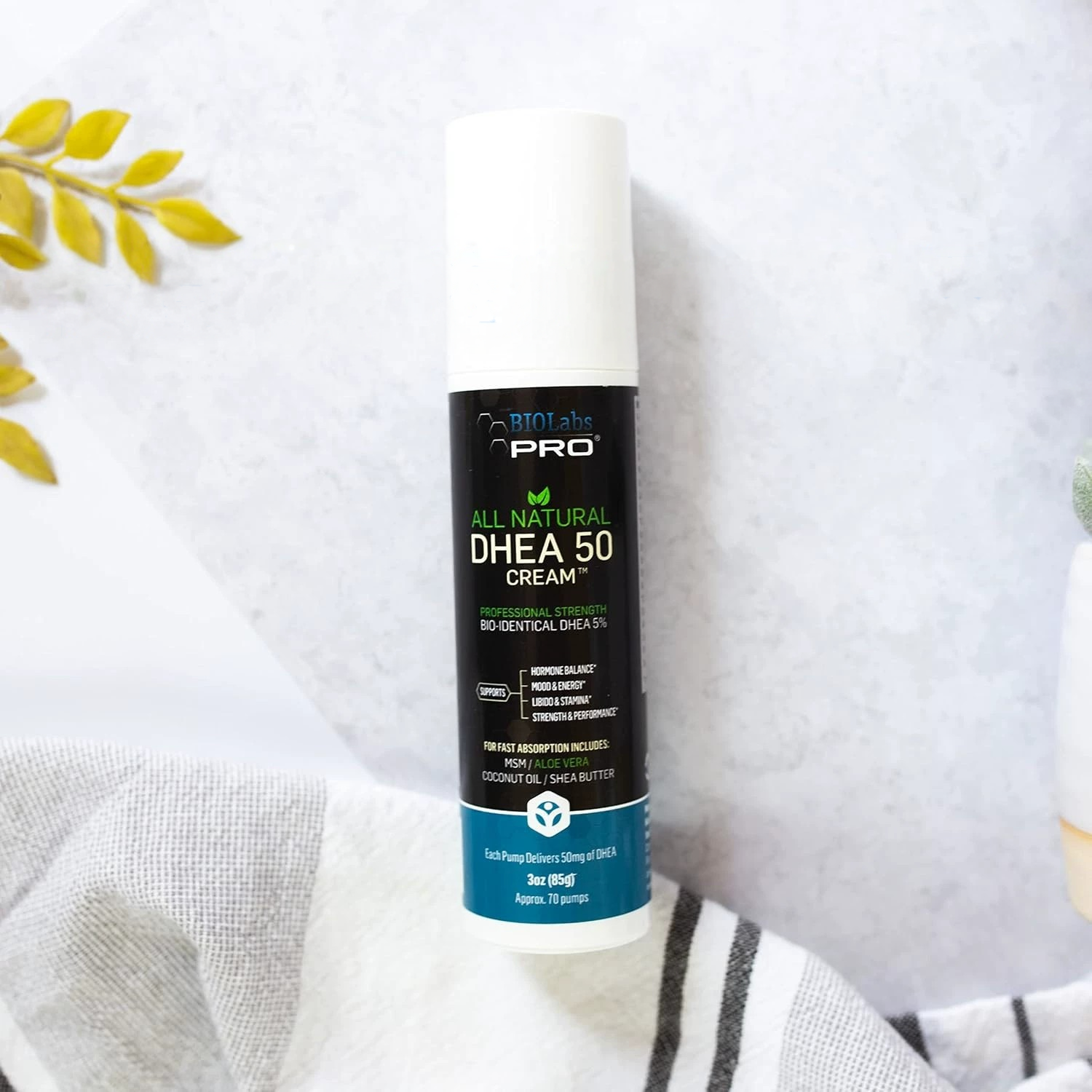 DHEA Cream 50mg for Women and Men, Maximum Strength Natura