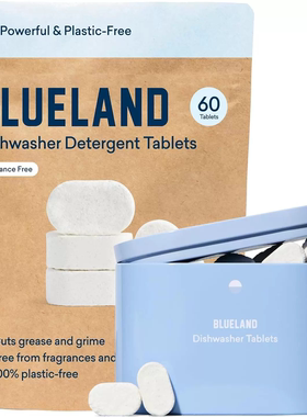 BLUELAND Dishwasher Detergent Tablet Starter Set - Plastic-F