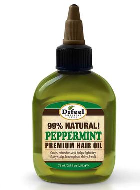 Difeel Premium Natural Hair Oil - Peppermint Oil 2.5 ounce
