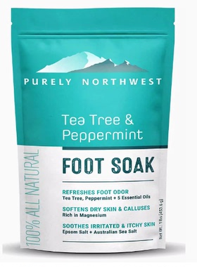 PURELY NORTHWEST-Tea Tree Oil & Peppermint Foot Soak with Ep