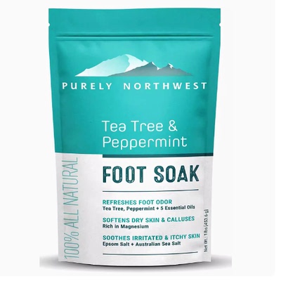 PURELY NORTHWEST-Tea Tree Oil & Peppermint Foot Soak with Ep