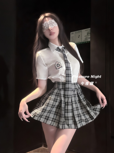不良学妹*性感纯欲学院风jk制服套装情趣qqny内衣诱惑床上大尺度