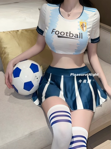 足球宝贝*2026欧洲世界杯情调制服性感啦啦队女球衣纯欲内衣套装