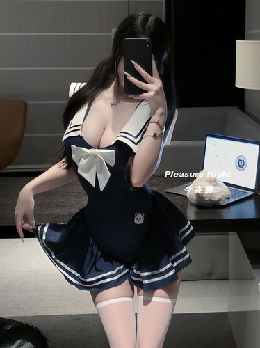 温柔学妹*情调趣味内衣性感学院风连体衣cos角色扮演制服cos套装