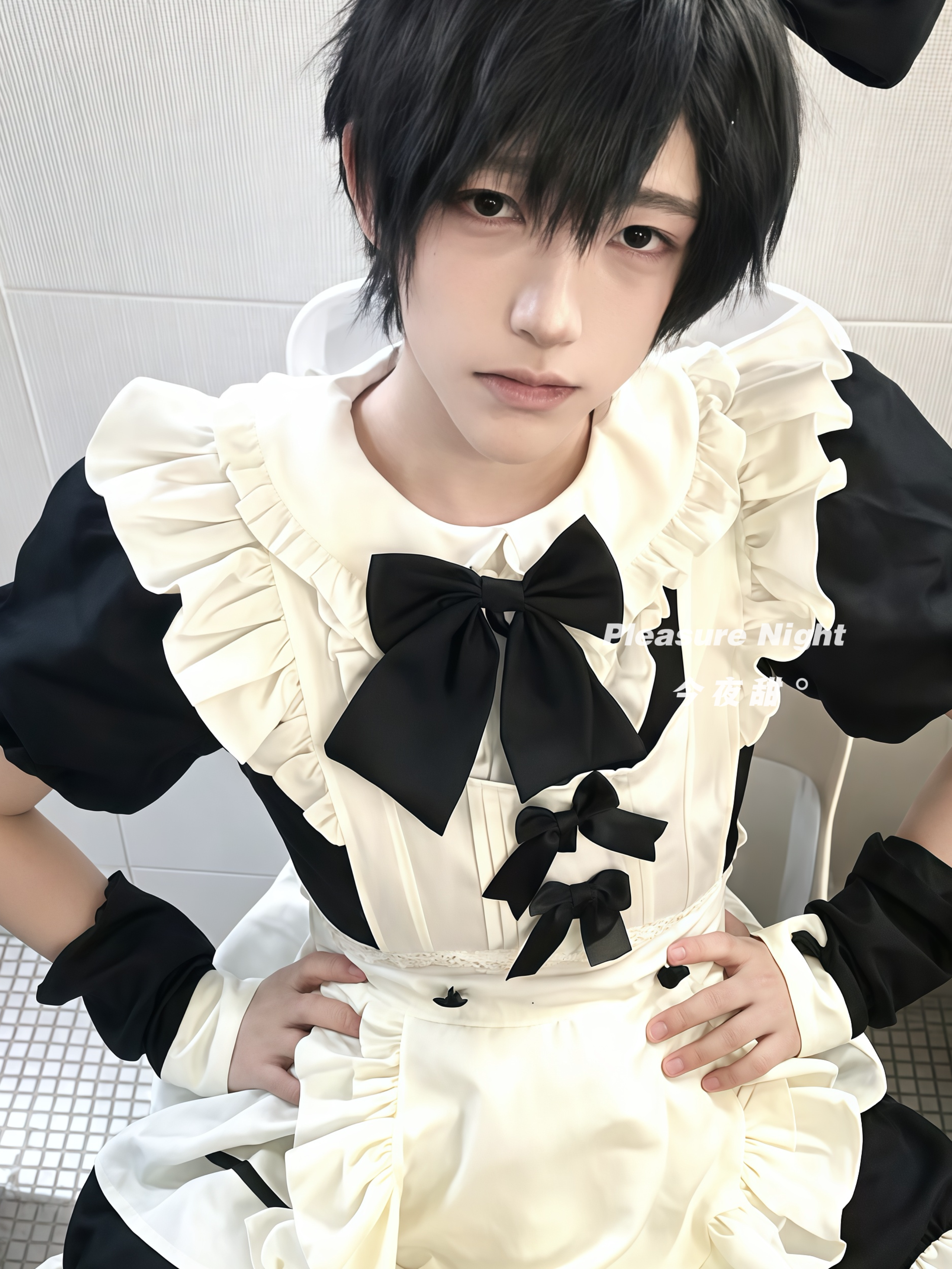 专属男友*黑白男仆装可爱软妹洛丽塔女仆装大佬二次元cos制服套装