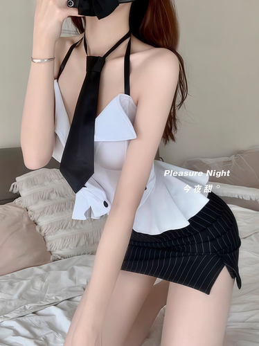 办公恋情*情趣诱惑内衣性感秘书OL制服套装女教师包臂裙角色扮演