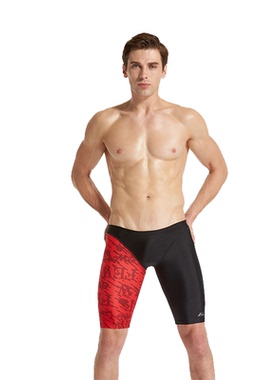 Few飘男士大码游泳裤速干宽松抗氯专业运动竞速男五分游泳裤m2184