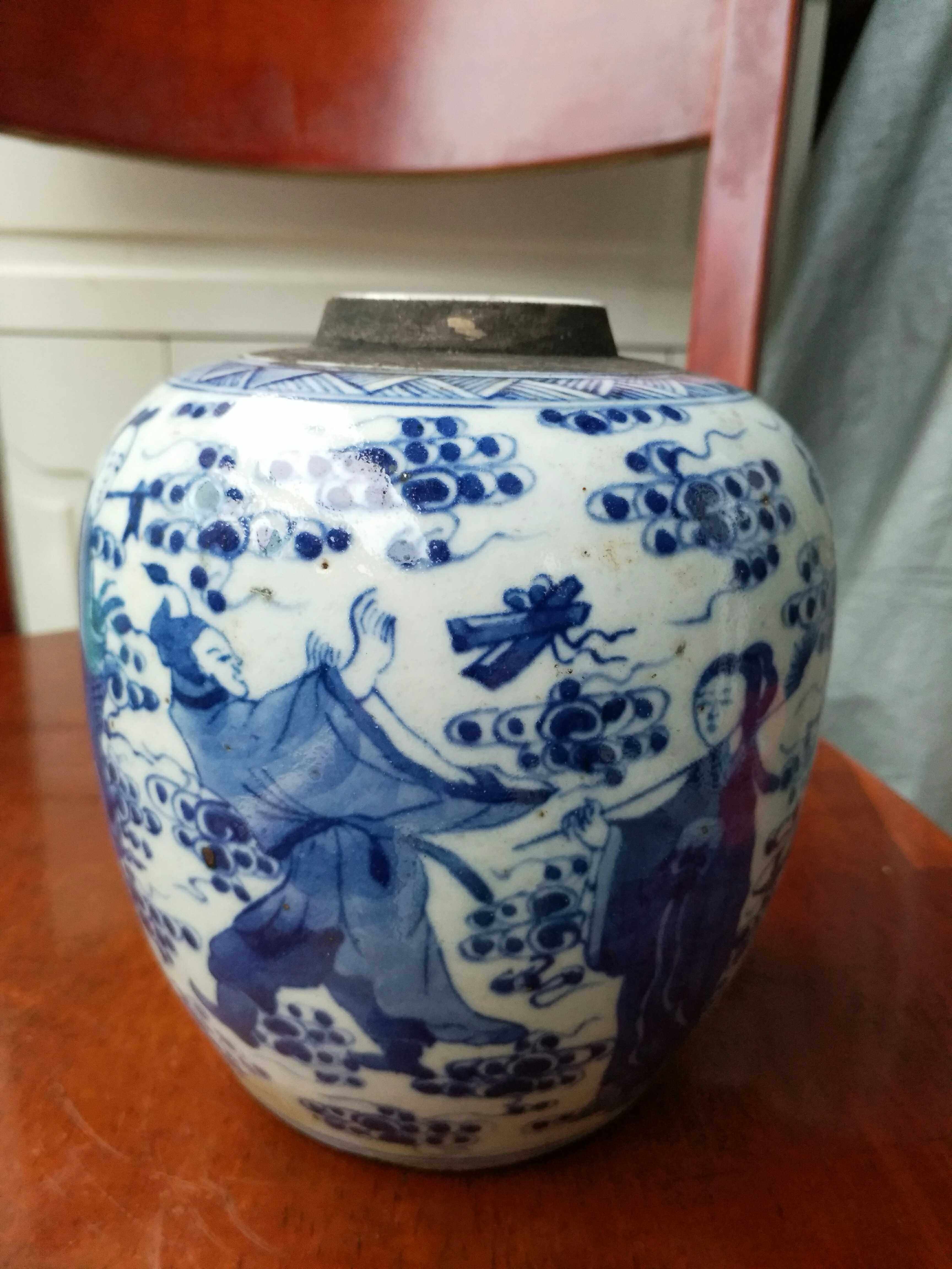 Qing Blue and white Eight Immortals character story Porcelain Flea Collection Decoration A. Boutique Antiquein the Tableware , Tableware , Custom tableware , Household porcelain  category - from Buy2taobao.com to provide professional Taobao agent buy service