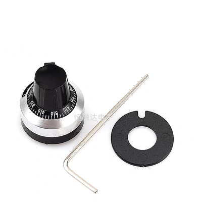 刻度旋钮旋帽4MM/6.35MM孔适用精密多圈电位器3590S/WXD3/534配用