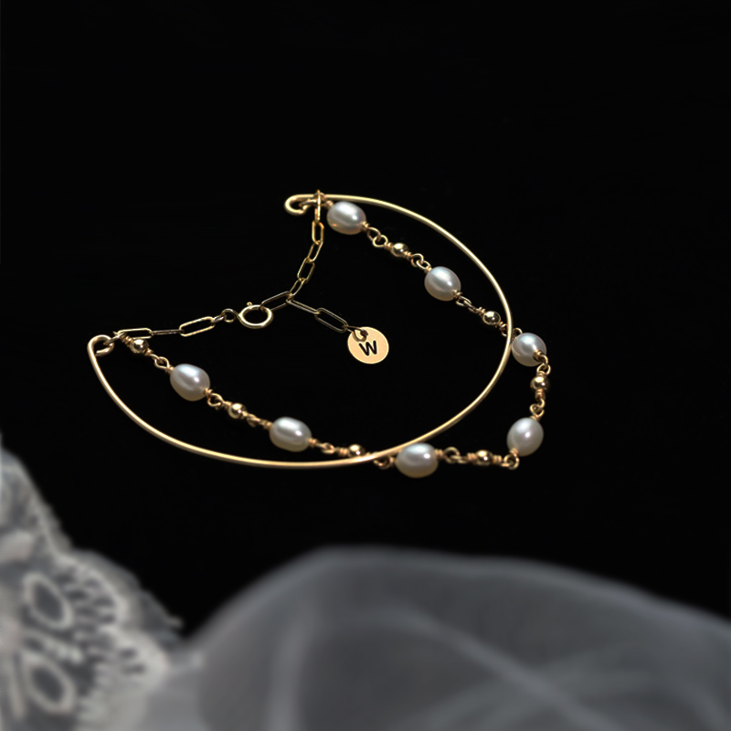 小众匠趣花式手链镯复古风小珍珠