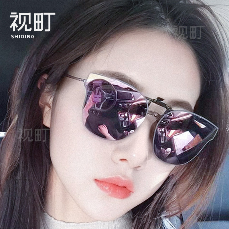 墨镜夹片男偏光太阳镜钓鱼骑行开车夜视防远光灯近视眼镜夹片女款