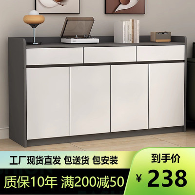 餐边柜靠墙一体电视储物柜阳台客厅茶水柜置物抽屉橱柜家用厨房柜
