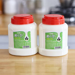 新疆盖瑞酸奶大桶装2.4斤/桶水果捞网红原味浓缩酸奶新疆老酸奶