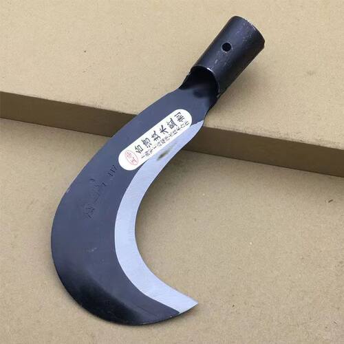 高锰钢户外镰刀全钢勾枝刀割草除草小弯柴竹农用长刀工具加长镰刀
