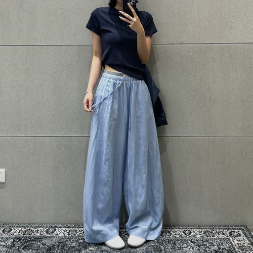 N9特价夏季休闲裤女宽松薄款长裤