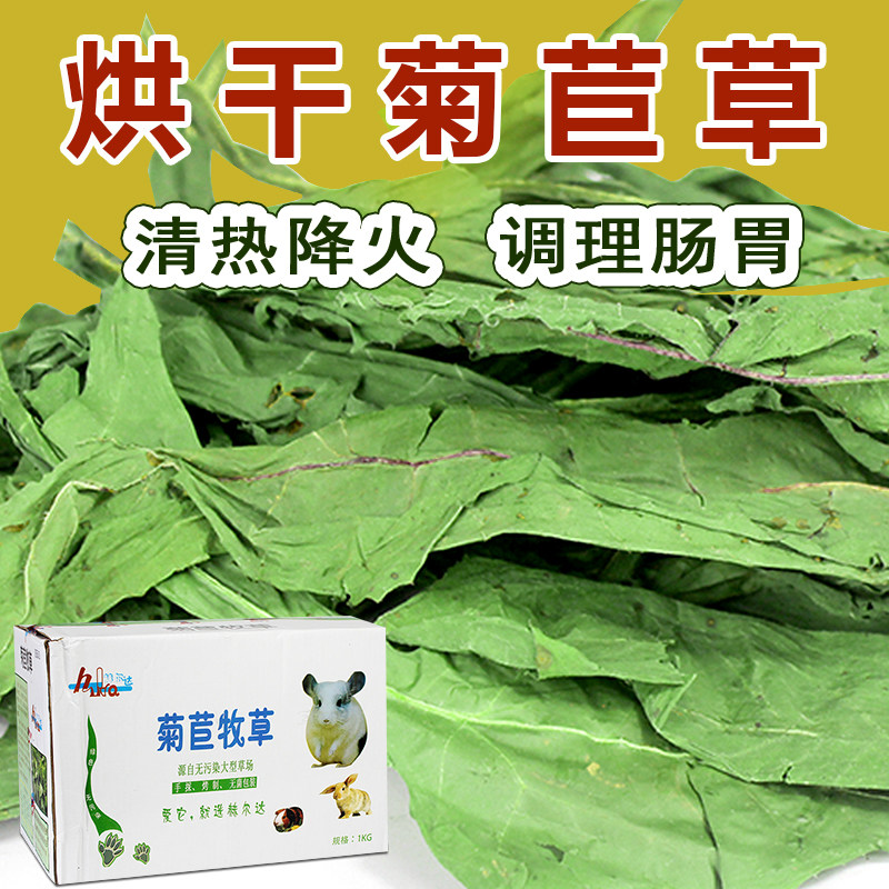 烘干菊苣草1kg清热降火牧草兔子龙猫豚鼠改善消化调理肠胃干草