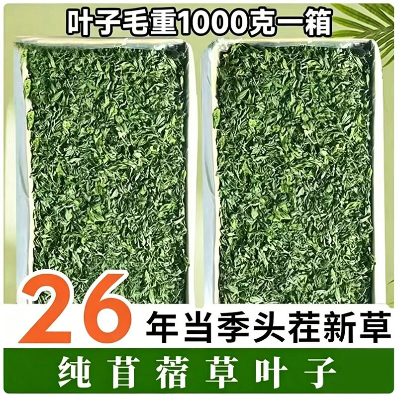 苜蓿草叶子毛重1kg全草叶纯叶子兔子龙猫荷兰猪陆龟饲料粮食干草