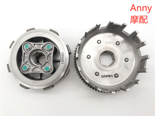 适用CG王CG125珠江ZJ125 WH125-3富士离合片 小古离合器 大齿总成