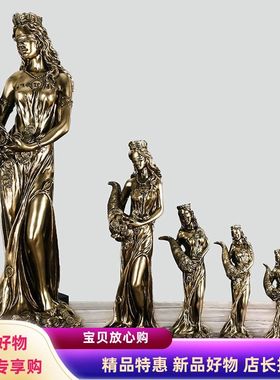 定制希腊财富雕塑雕像开业礼品收银台办公室幸运装饰摆件