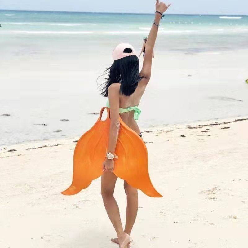 厂家直供飞帆澳洲Mahina专业美人鱼脚蹼训练单蹼游泳脚蹼柔软橡胶