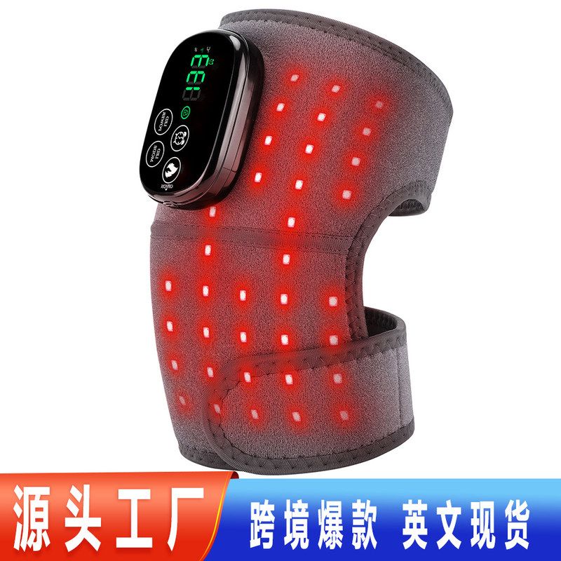 跨境真红光加热理疗护膝护肩护肘44颗660+850nm灯珠无线电加热