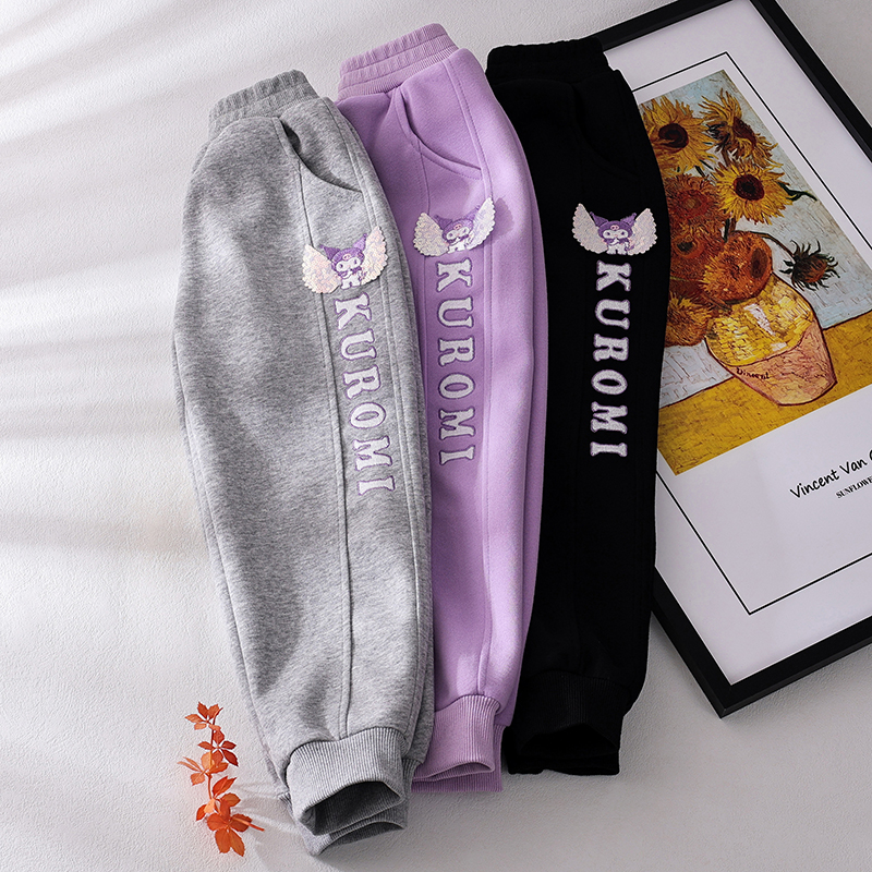 女童裤子春秋款洋气童装儿童休闲长裤小女孩卡通运动裤小学生卫裤