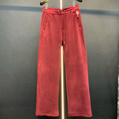 2026新款 秋冬颗粒绒加厚直筒柔软舒适宽松休闲运动暖长裤 潮牌男