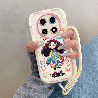 适用红米note15手机壳Redmi新款Note15Pro+涂鸦女孩小米note15pro镜头全包防摔泡芙软硅胶气囊加厚外壳保护套