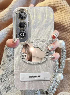 适用OPPOK12系列手机壳k12s新款OPPO简约k12x高级感自带镜头膜K12plus女补妆镜支架PJR110硬全包5g防摔保护套