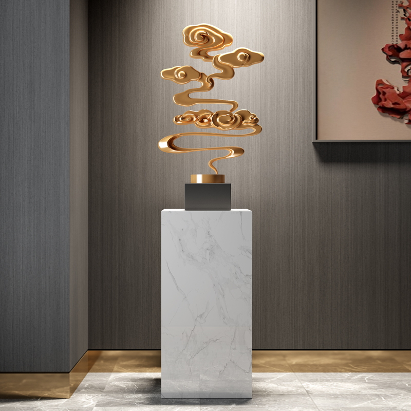 祥云雕塑招财落地摆件