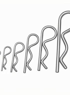 B型销/R型销弹性开口销304不锈钢波浪销R形销子卡销发夹锁销插销