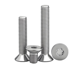 304不锈钢梅花沉头螺钉内六角花型沉头螺丝GB2673M2M2.5M3M4M5